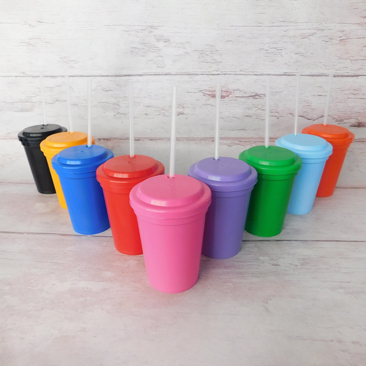 Vasos con Sorbete Colores Surtidos