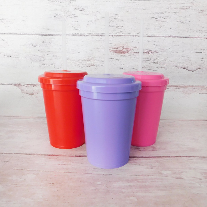 Vasos con Sorbete Colores Surtidos