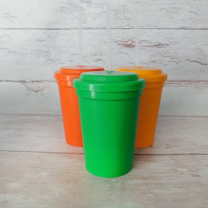 Vasos con Sorbete Colores Surtidos