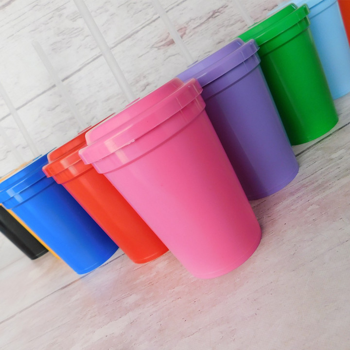 Vasos con Sorbete Colores Surtidos