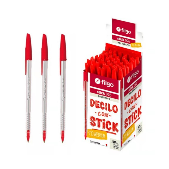 Lapiceras Stick 026 Smile Cajax50 FILGO