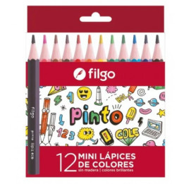 Lapices de Colores Cortos x 12 FILGO