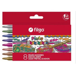 Marcadores 2220 Metalizados x 8 FILGO