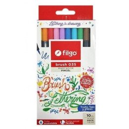 Marcadores Pincel  surtidos x10 FILGO