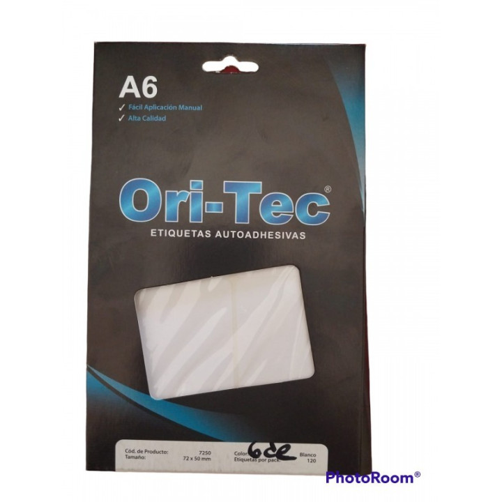 Etiqueta Blanca Grande 75x50 mm