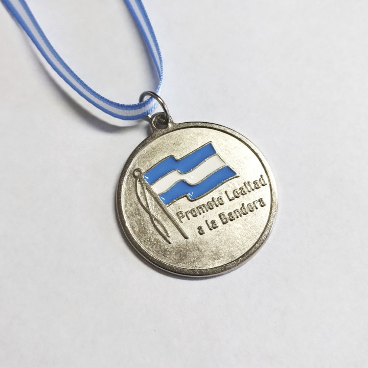 MEDALLA PROMESA A LA BANDERA CON CINTA