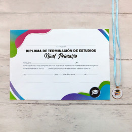 DIPLOMA-MEDALLA 2025 CON VINILO Y CINTA Egresados