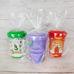 Vasos de colores PERSONALIZADO (10 días háb.)