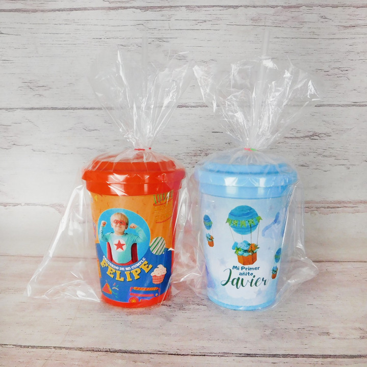 Vasos de colores PERSONALIZADO (10 días háb.)