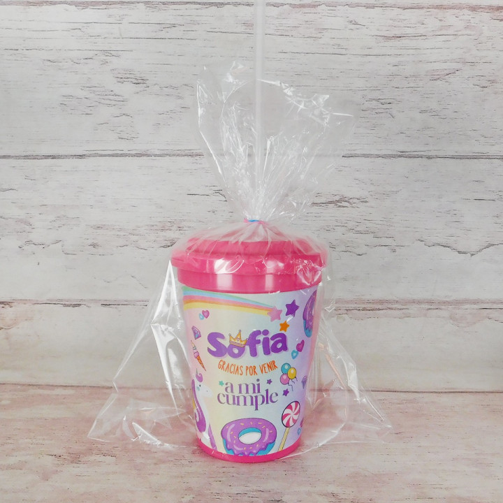 Vasos de colores PERSONALIZADO (10 días háb.)