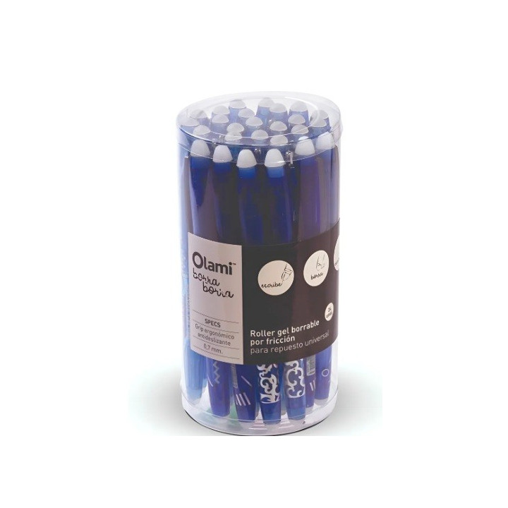 Lapicera Roller borrable para rep universal trazo0,7mm Tinta Azul