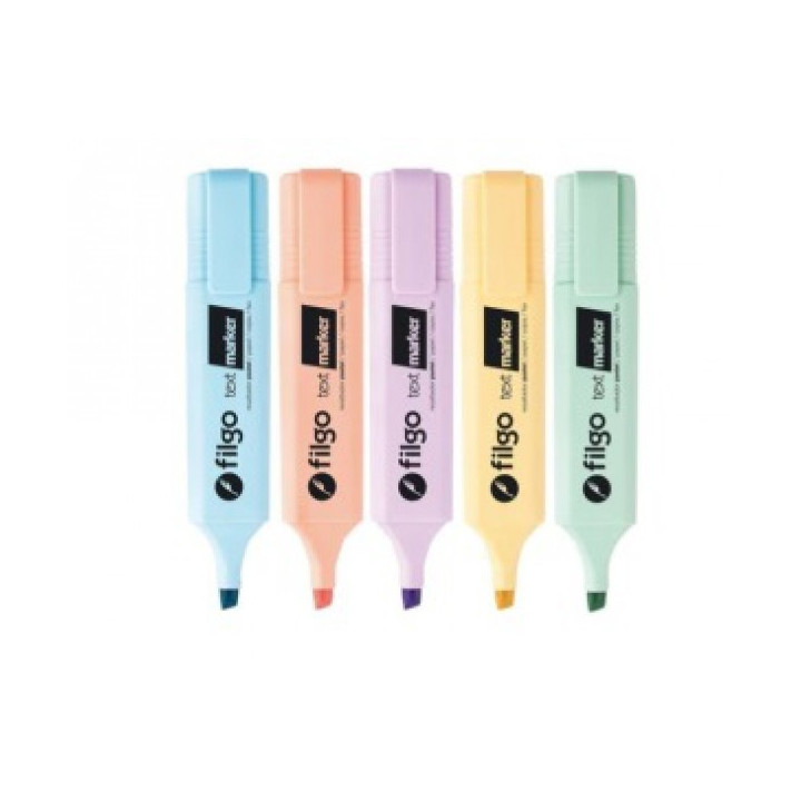 Resaltador Text Marker Colores Pasteles por Unidad FILGO