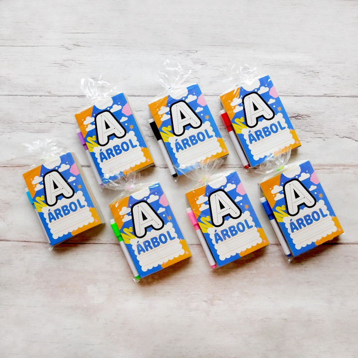 TARJETA CARTAS DIDACTICAS ABC CON FIBRON