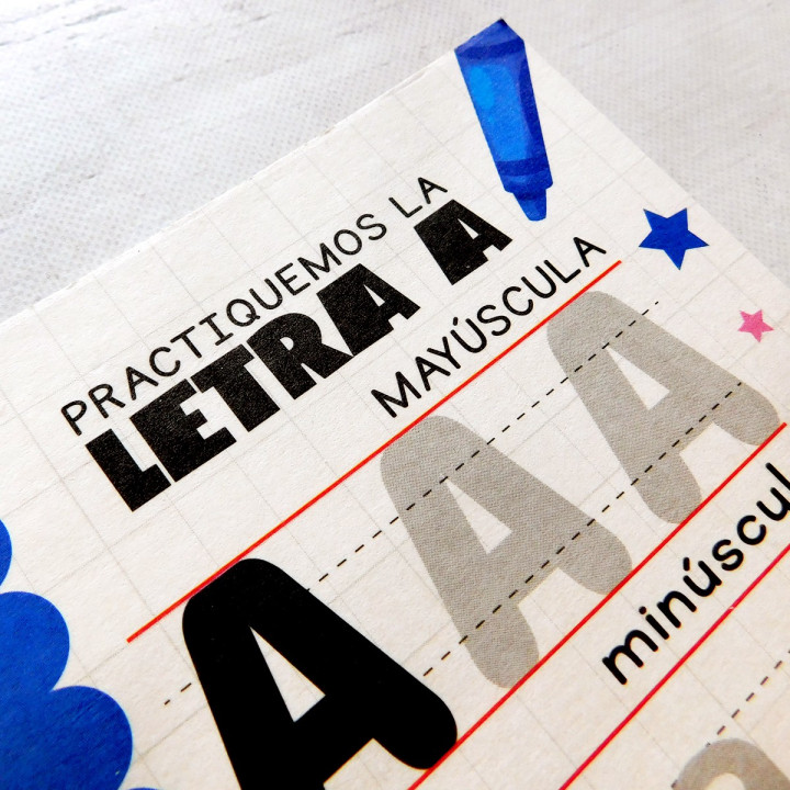 TARJETA CARTAS DIDACTICAS ABC CON FIBRON
