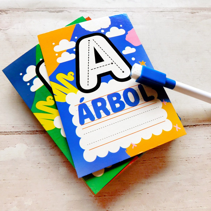 TARJETA CARTAS DIDACTICAS ABC CON FIBRON