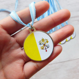 MEDALLA PAPAL MAS CINTA