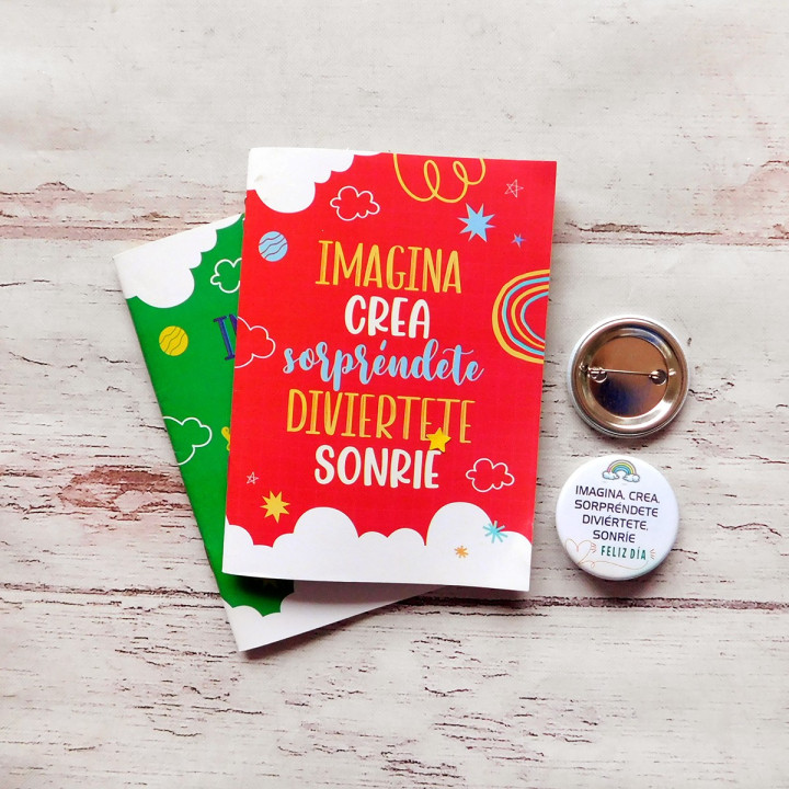 Cuaderno Abrochado + Pin