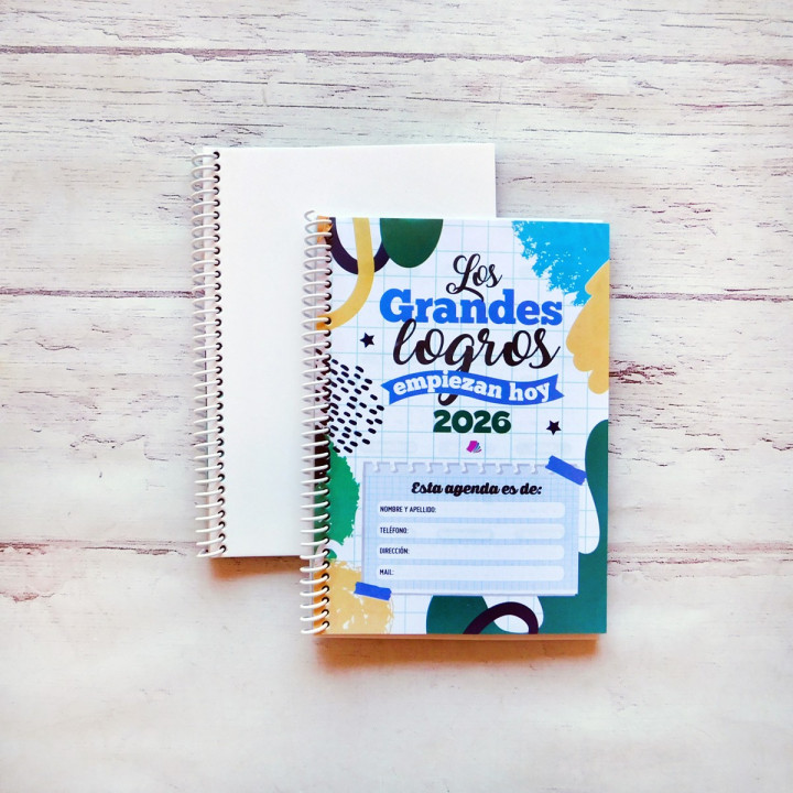 AGENDA A5 2026 SEMANAL FULL COLOR Sublimable