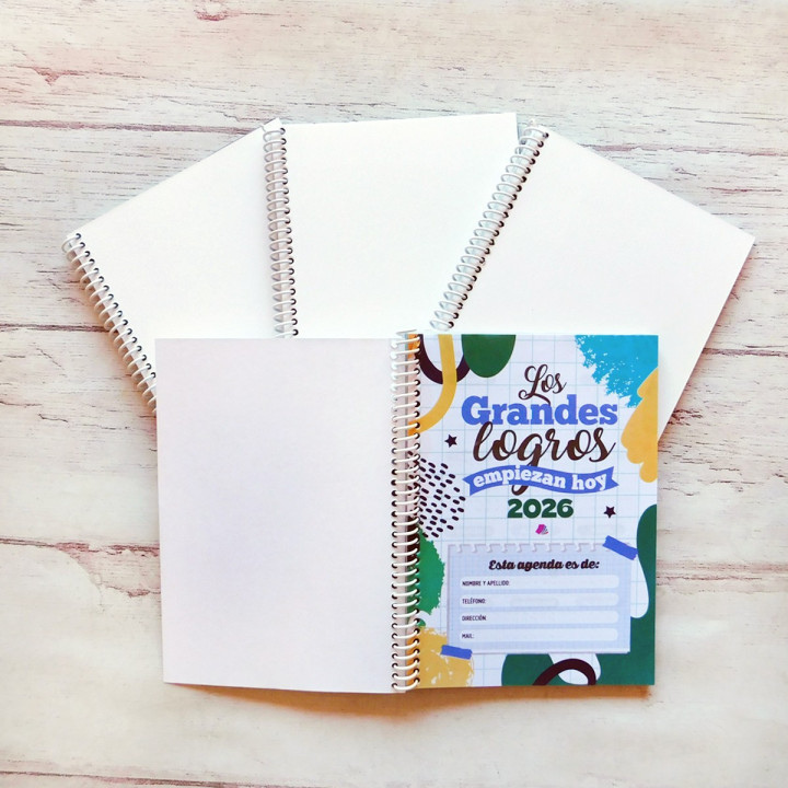 AGENDA A5 2026 SEMANAL FULL COLOR Sublimable