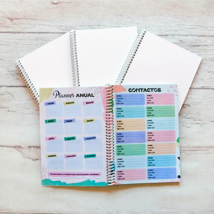 AGENDA A5 2026 SEMANAL FULL COLOR Sublimable