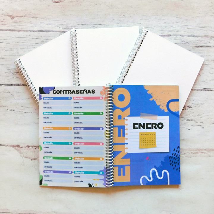 AGENDA A5 2026 SEMANAL FULL COLOR Sublimable