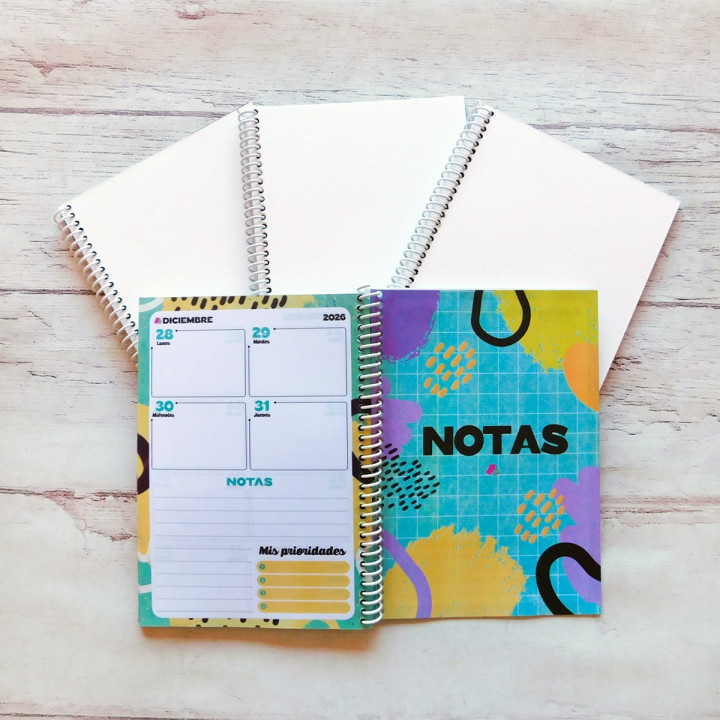 AGENDA A5 2026 SEMANAL FULL COLOR Sublimable