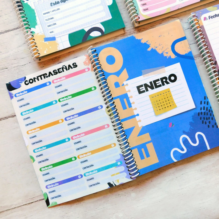 AGENDA A5 2026 SEMANAL FULL COLOR Sublimable