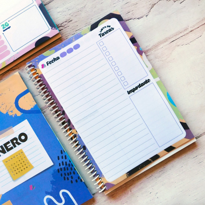 AGENDA A5 2026 SEMANAL FULL COLOR Sublimable