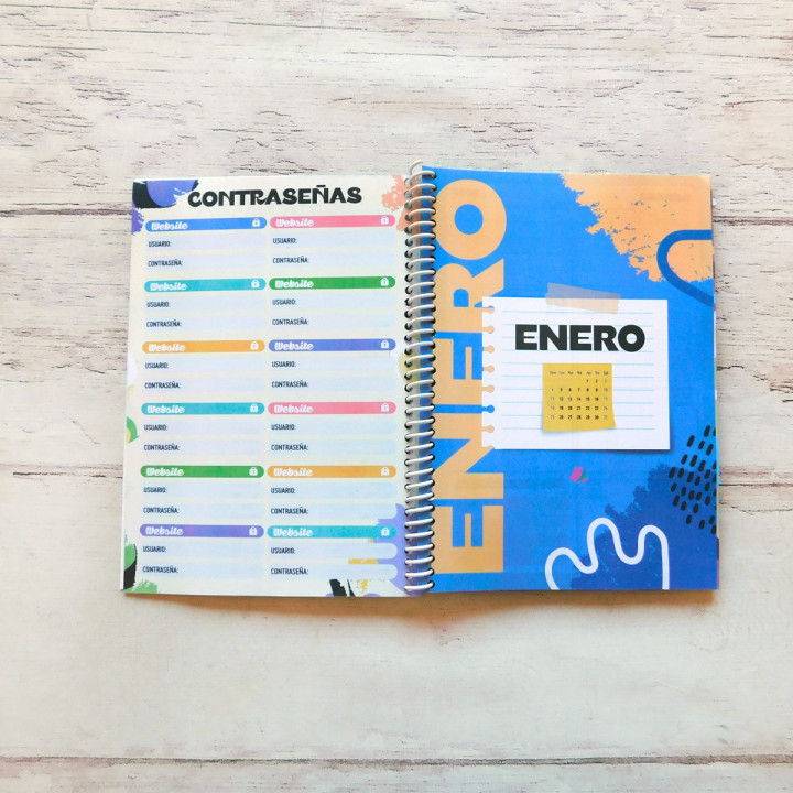 AGENDA A5 2026 SEMANAL FULL COLOR Sublimable