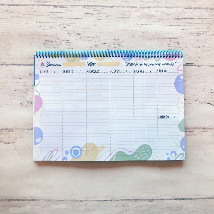 Planner Semanal Perpetua Anillado A4