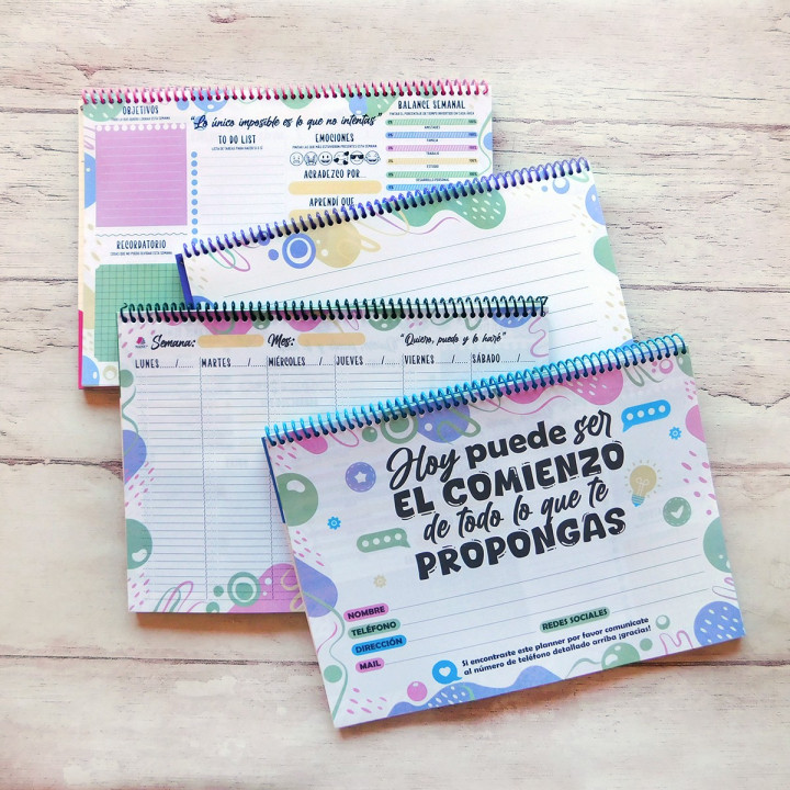 Planner Semanal Perpetua Anillado A4