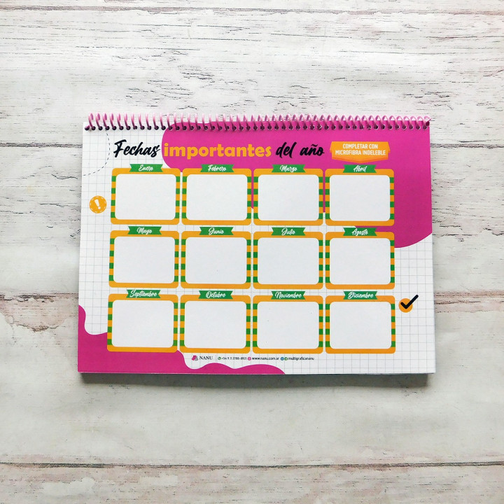 Planner Semanal Perpetua Anillado A4
