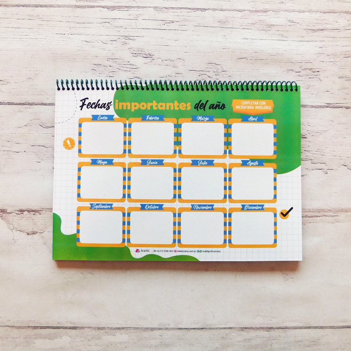 Planner Semanal Perpetua Anillado A4