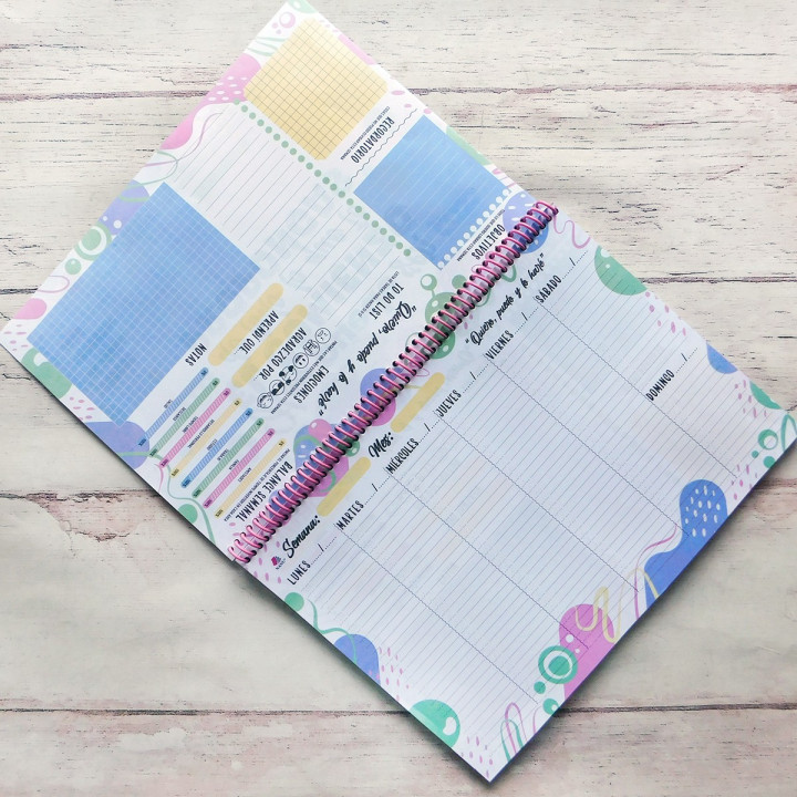Planner Semanal Perpetua Anillado A4