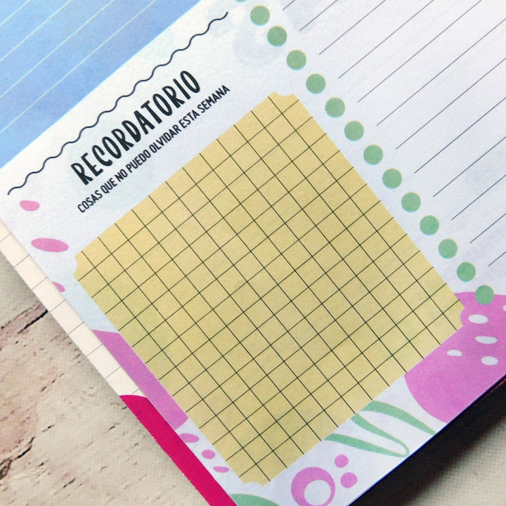 Planner Semanal Perpetua Anillado A4