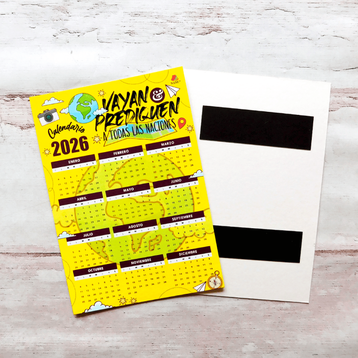 RELIGIOSO CALENDARIO 10X14 CON IMAN