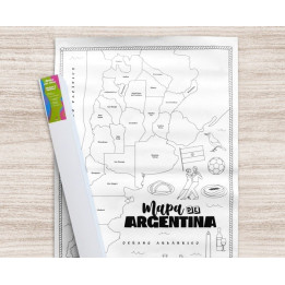 CAJA DE 5 LAMINAS GIGANTE PARA COLOREAR