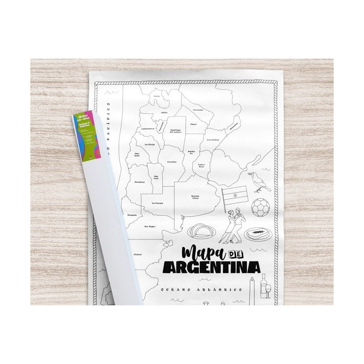 CAJA DE 5 LAMINAS GIGANTE PARA COLOREAR