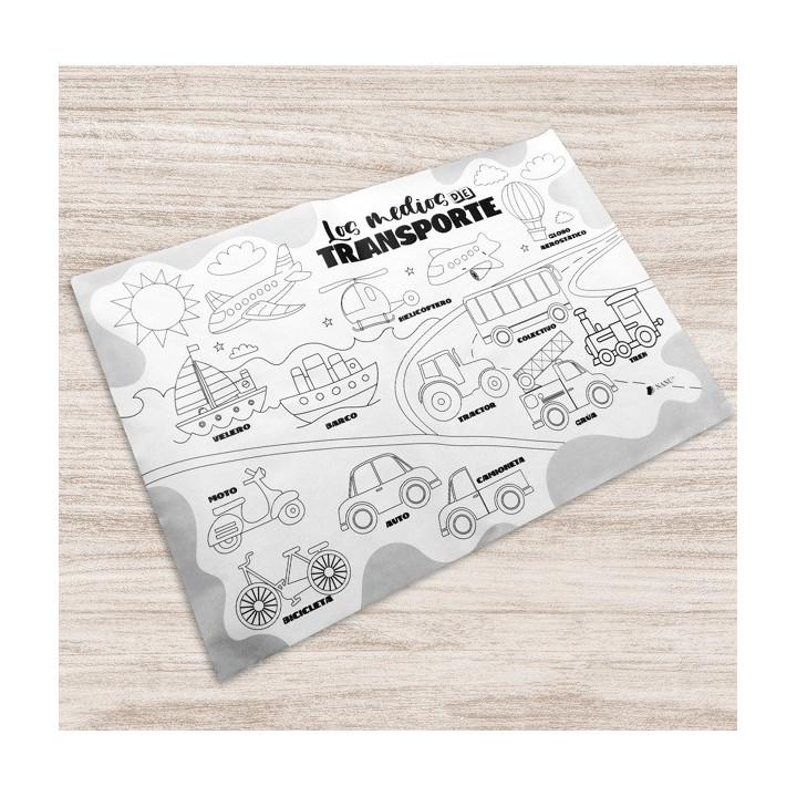 CAJA DE 5 LAMINAS GIGANTE PARA COLOREAR