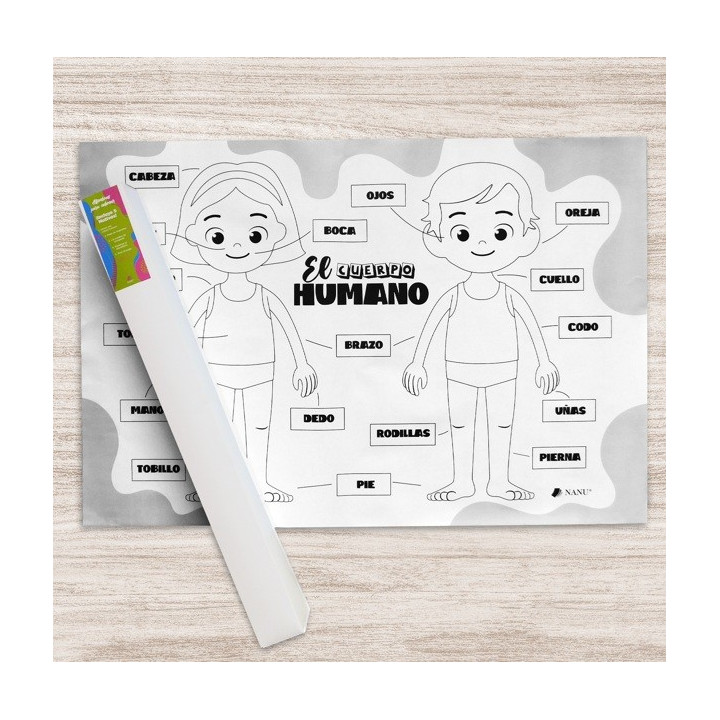 CAJA DE 5 LAMINAS GIGANTE PARA COLOREAR