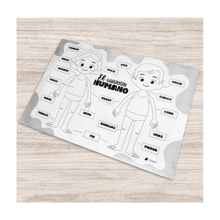 CAJA DE 5 LAMINAS GIGANTE PARA COLOREAR