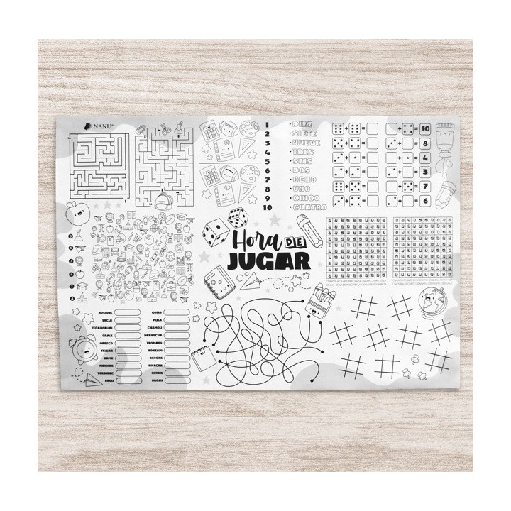 CAJA DE 5 LAMINAS GIGANTE PARA COLOREAR