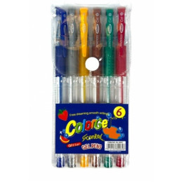 Lapicera Roller Glitter X6