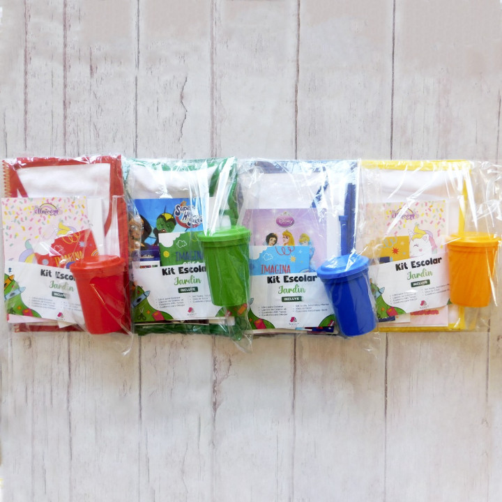 KIT ESCOLAR PARA JARDIN 9 UTILES