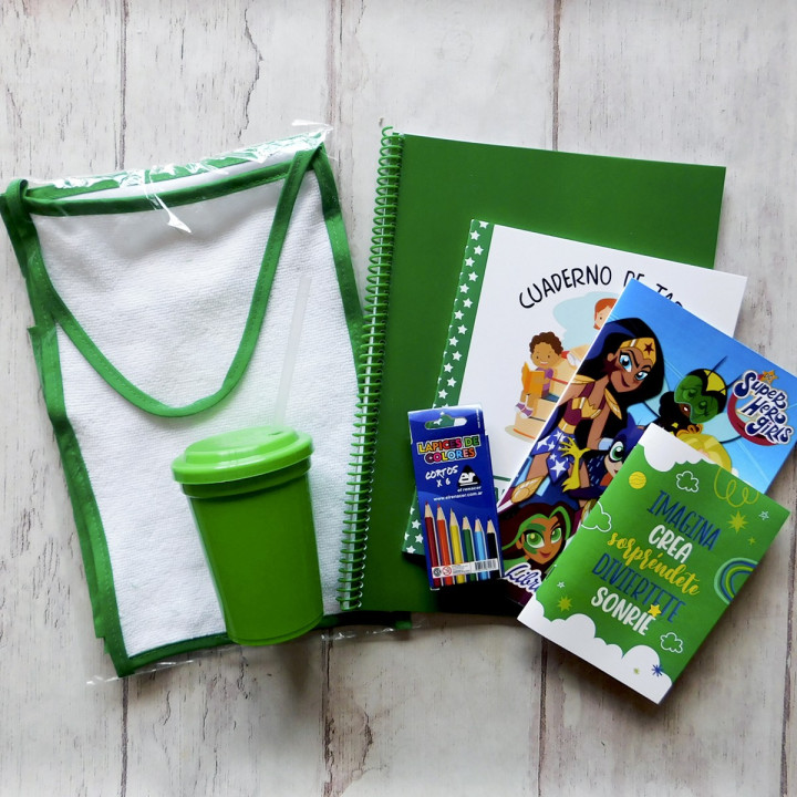 KIT ESCOLAR PARA JARDIN 9 UTILES