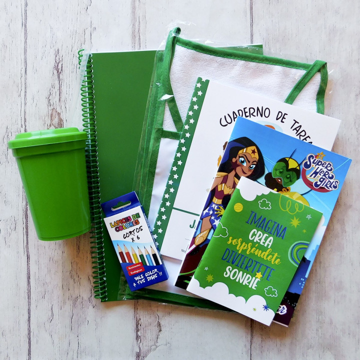 KIT ESCOLAR PARA JARDIN 9 UTILES