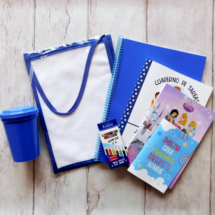 KIT ESCOLAR PARA JARDIN 9 UTILES
