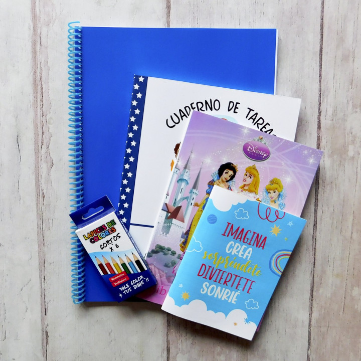 KIT ESCOLAR PARA JARDIN 9 UTILES