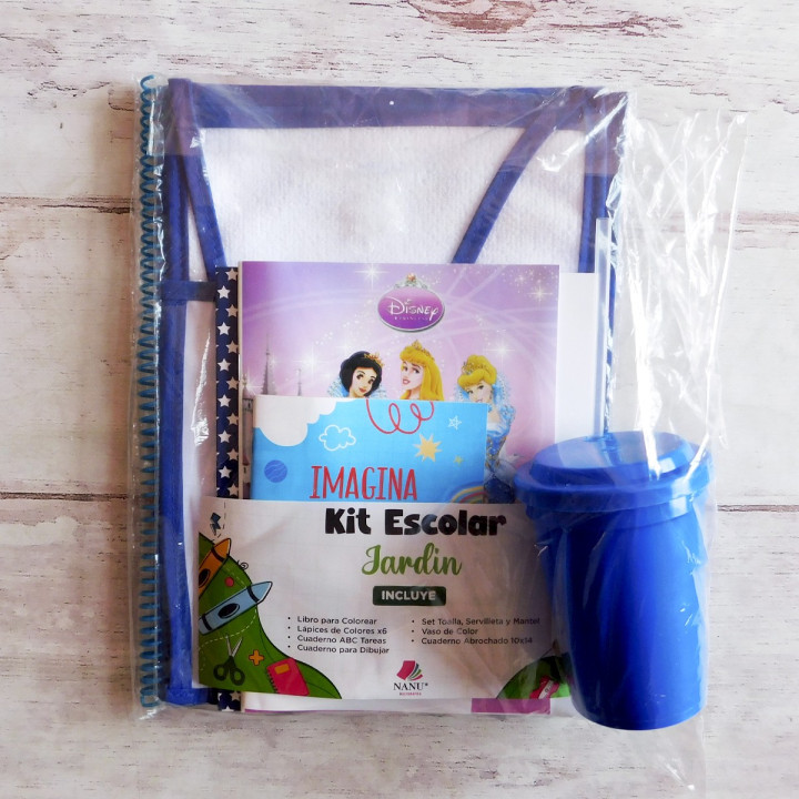 KIT ESCOLAR PARA JARDIN 9 UTILES