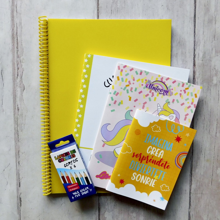 KIT ESCOLAR PARA JARDIN 9 UTILES